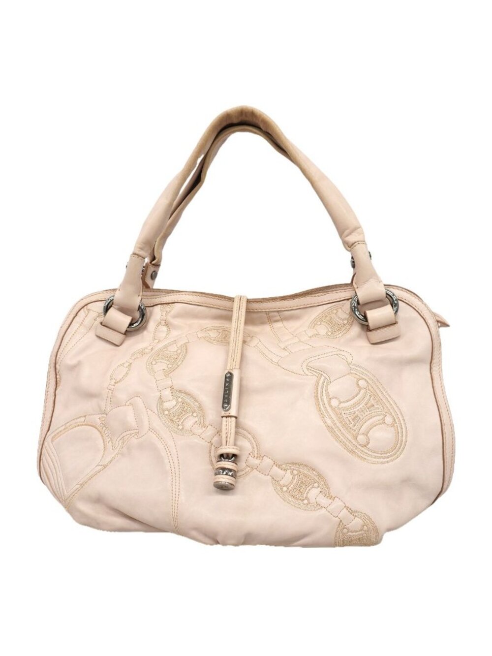 Celine Handbag Bittersweet Leather Light Pink Silver